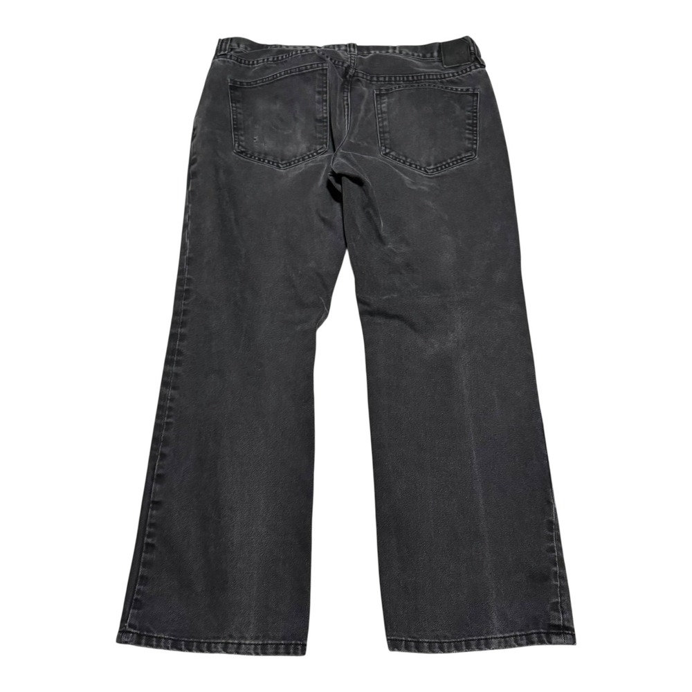 Y2K Mark Ecko Cut & Sew Straight Leg Black Denim Jeans Men's 36 (Fits 37x28.75)
